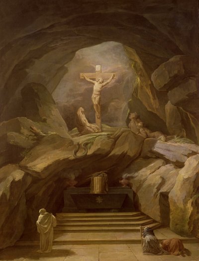Studio per la Chapelle du Calvaire nella Eglise de Saint-Roch da Nicolas Bernard Lepicie